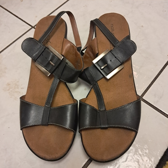 Naturalizer Shoes - Natural Soul By Naturalizer Sandals Women's 9.5 Leather Platform Leather Comfort